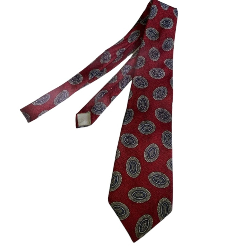 Oscar de la renta medallion print men’s neck tie